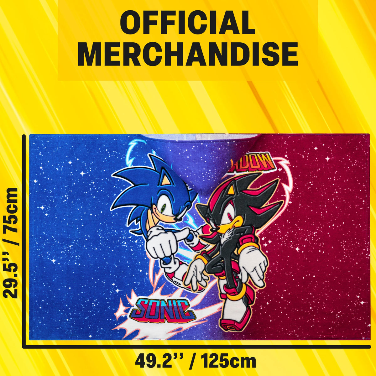 Get Trend Sonic Hedgehog towel ideal for pool and beach days.