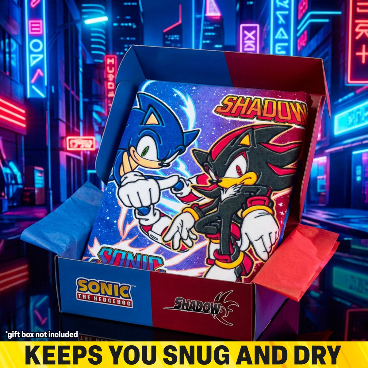 Get Trend Sonic Hedgehog towel is travel-ready for holidays and trips.