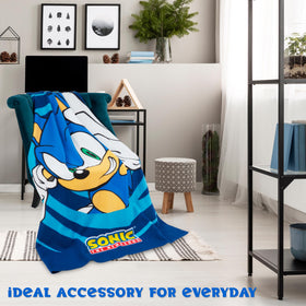 Get Trend Sonic throw blanket on couch during movie night.