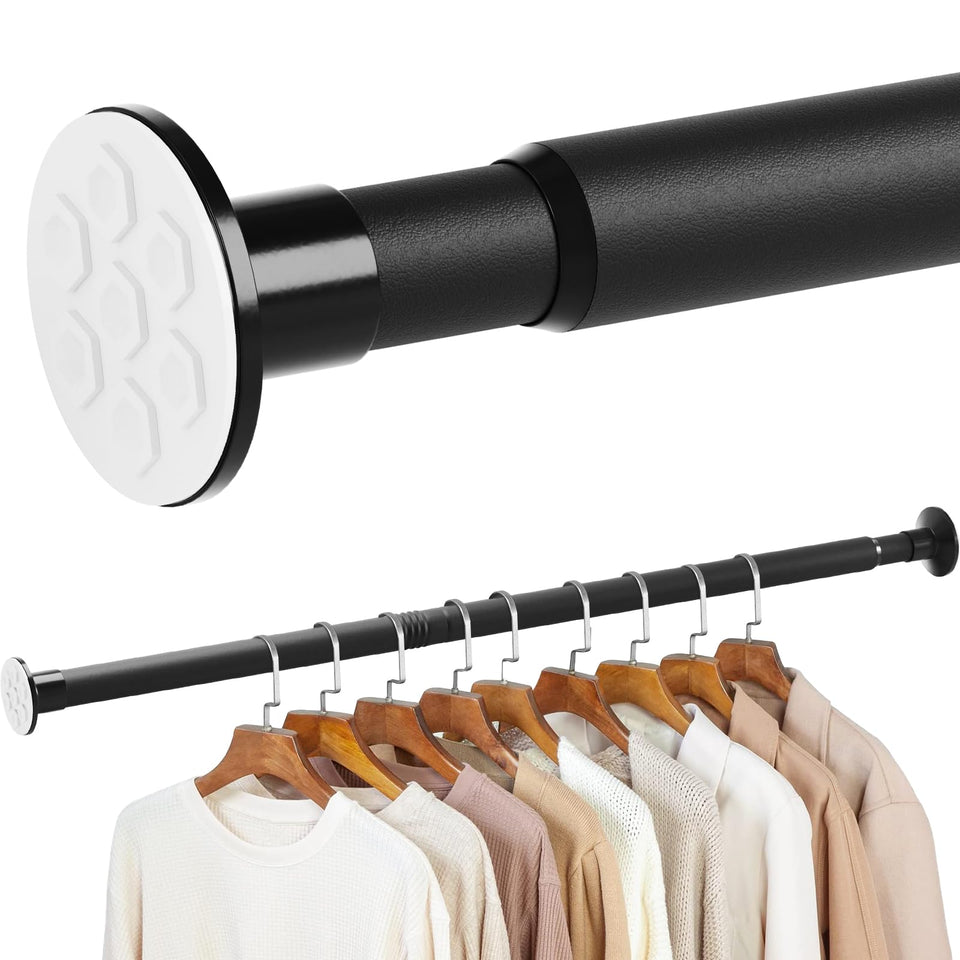 getlstub no drill closet rod length adjustable for flexible closet space