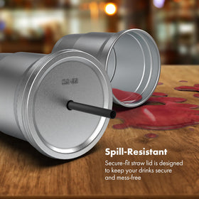 Gevoli leak-proof lid and cup design ideal for picnics and trips.