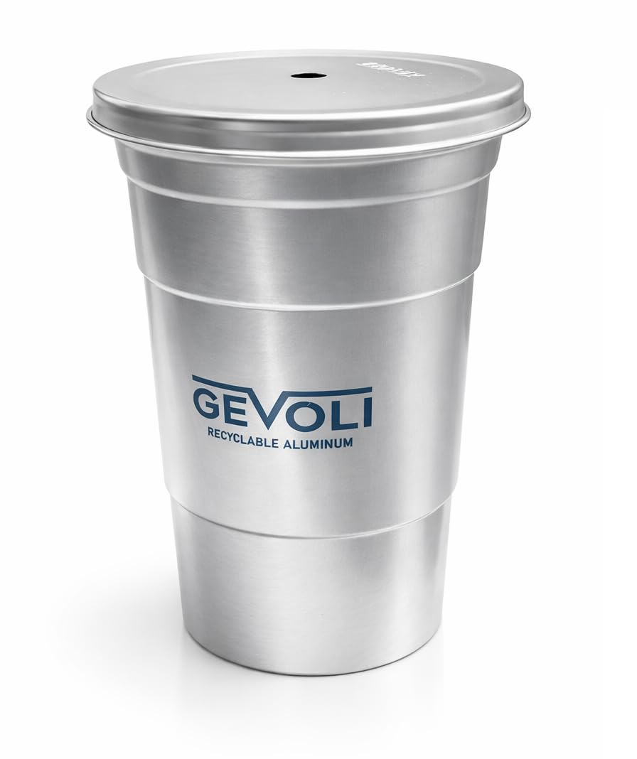 Gevoli 20 oz cups ideal for cold beverages on the go.