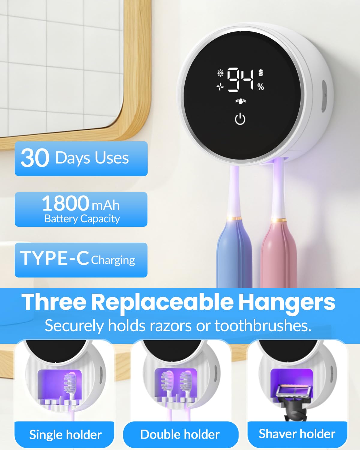 Gevoodix UV cleaning chamber provides 360° visibility while protecting brushes