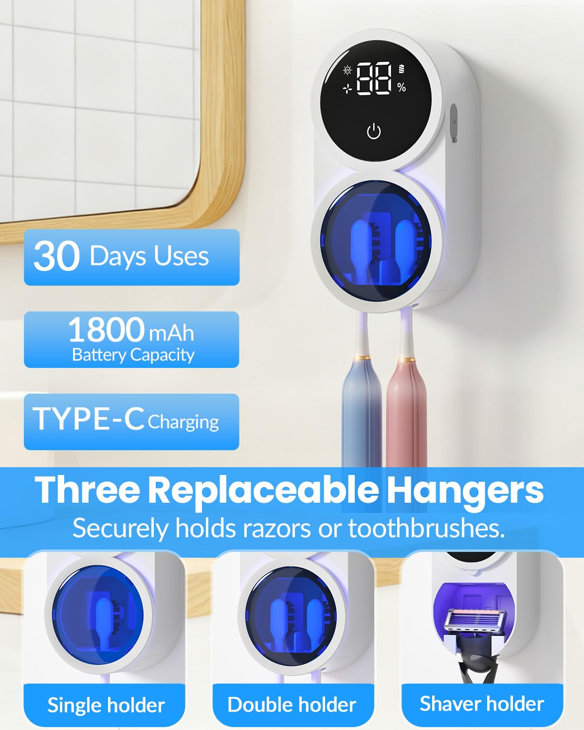 GEVOODIX wall-mounted design saves counter space.