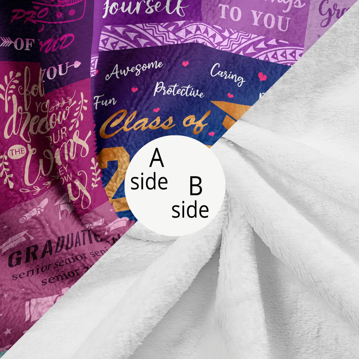 Gevuto blanket features vivid colors for a cheerful setting