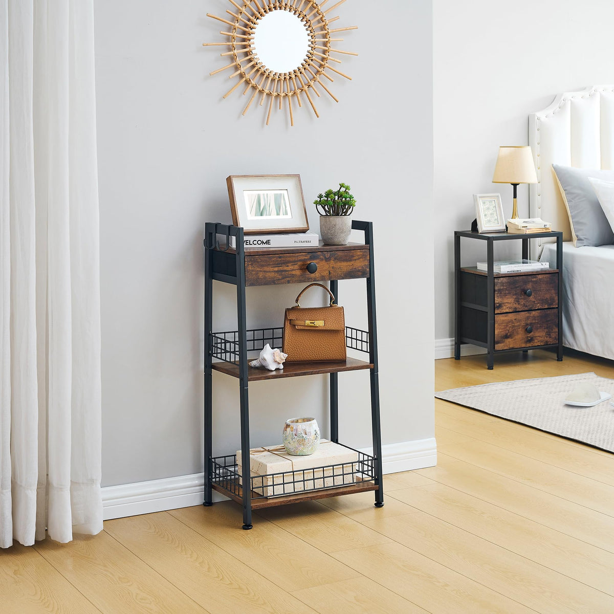 Gewudraw bathroom stand for small spaces keeps essentials within reach