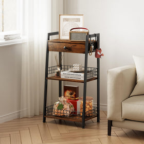 Gewudraw kitchen storage shelf neatly organizes spices and tools