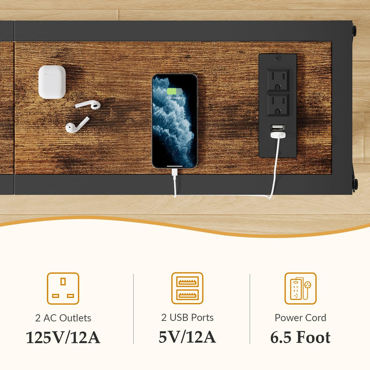 Gewudraw X-shaped metal frame adds stability