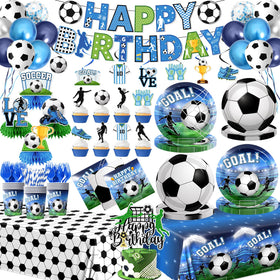 Gexlaju soccer banner happy birthday for a festive kickoff to your party.