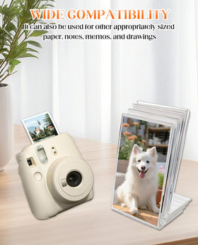 Geyynow frameless design enables easy photo replacement on desk