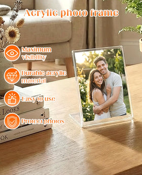 Geyynow L-shaped vertical frame for desktop display without tools