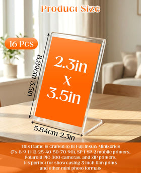 Geyynow mini acrylic frames for Polaroid Instax mini photos