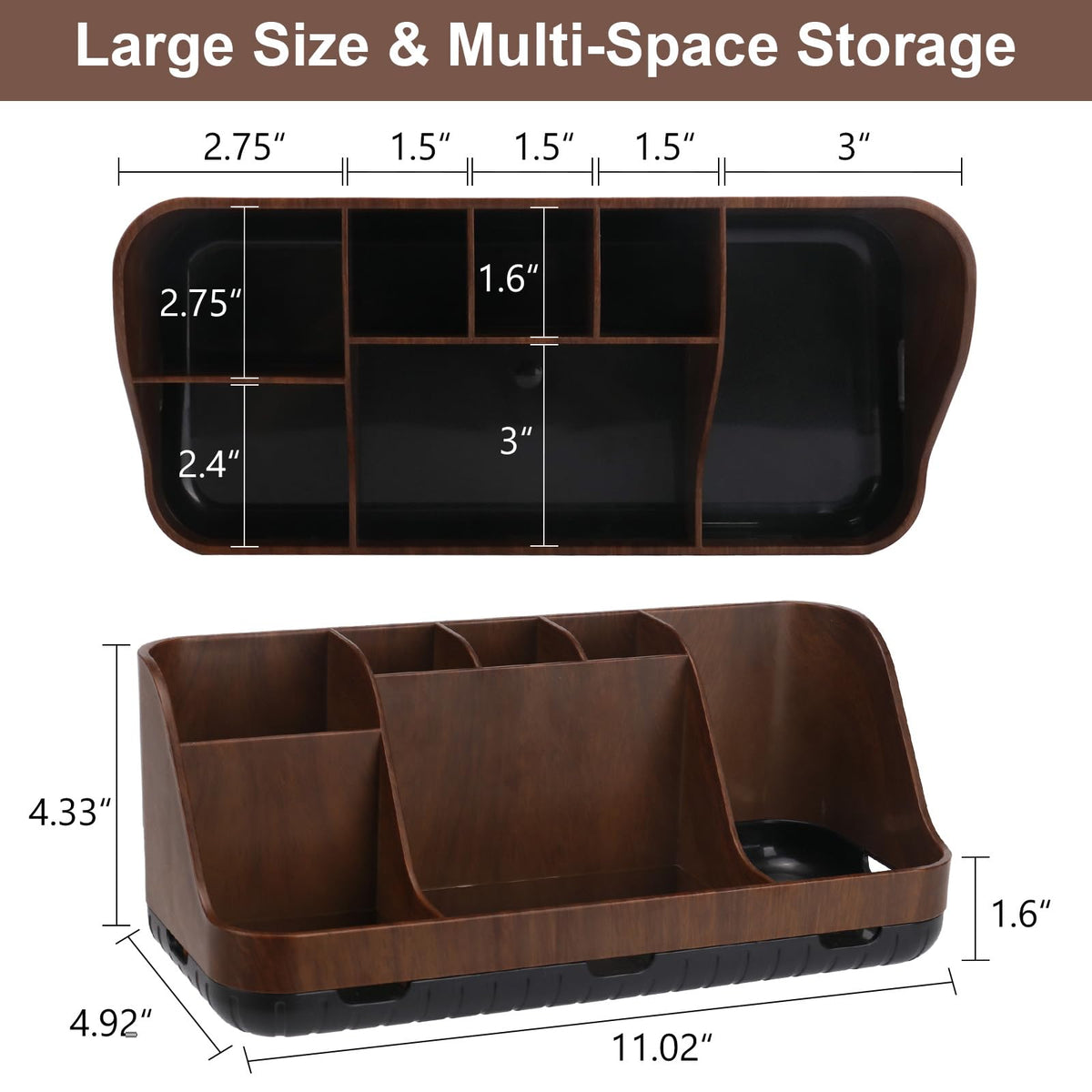 GFWARE anti-slip pads stabilize the unit on bathroom counters.
