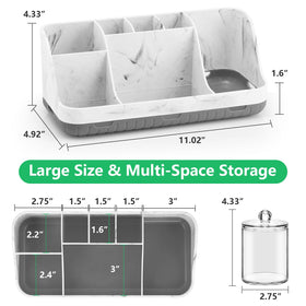 GFWARE 2-pack set maximizes bathroom storage options.