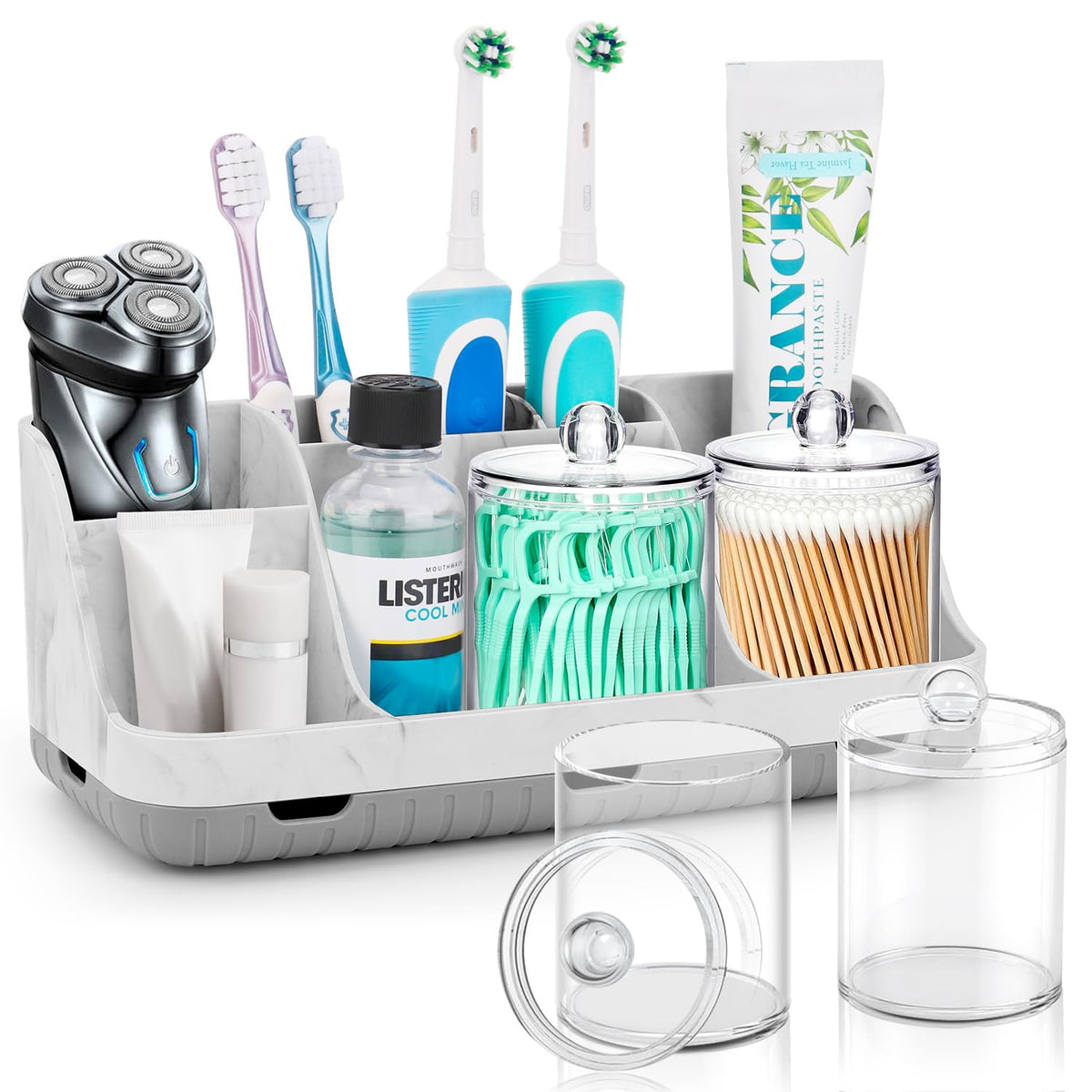 GFWARE toothbrush holder with 7 slots for organized counter.