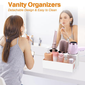 GFWARE bottom tray stores makeup accessories for easy reach.