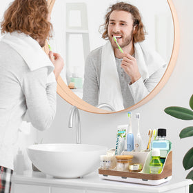 GFWARE detachable toothbrush holder for easy cleaning and drainage