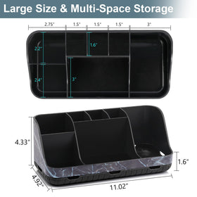 GFWARE Marble Black Holder dimensions 11.02 x 4.33 x 4.92 inches on a countertop