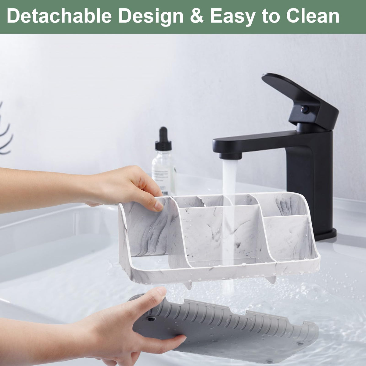 Seven-slot toothbrush and toothpaste holder fits kids' dental care essentials