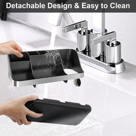 GFWARE toothbrushes on countertop with two-tier organization.