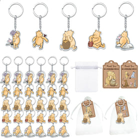Ggjgrpx Winnie keychain front view for baby shower keepsakes