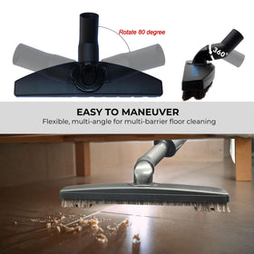 GHAMADE 90-degree swivel brush allows access to narrow gaps and tight spaces.