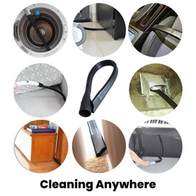 GHAMADE dyer vent cleaner attachment helps access vents and behind appliances.