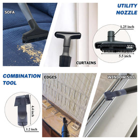GHAMADE flexible crevice tool reaches corners and tight spaces effectively.
