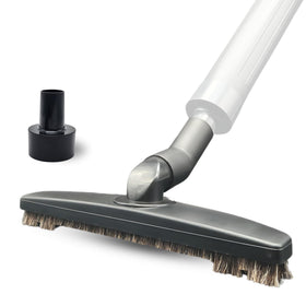 GHAMADE horsehair brush attachment gently cleans delicate wood floors without scratches.