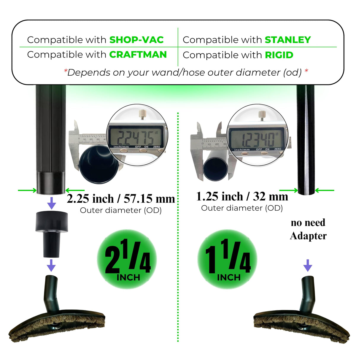 GHAMADE low carpet and hard floor use expands cleaning options.