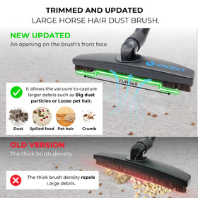 GHAMADE pet-hair-pickup-design effectively lifts fur from hard floors with minimal effort.