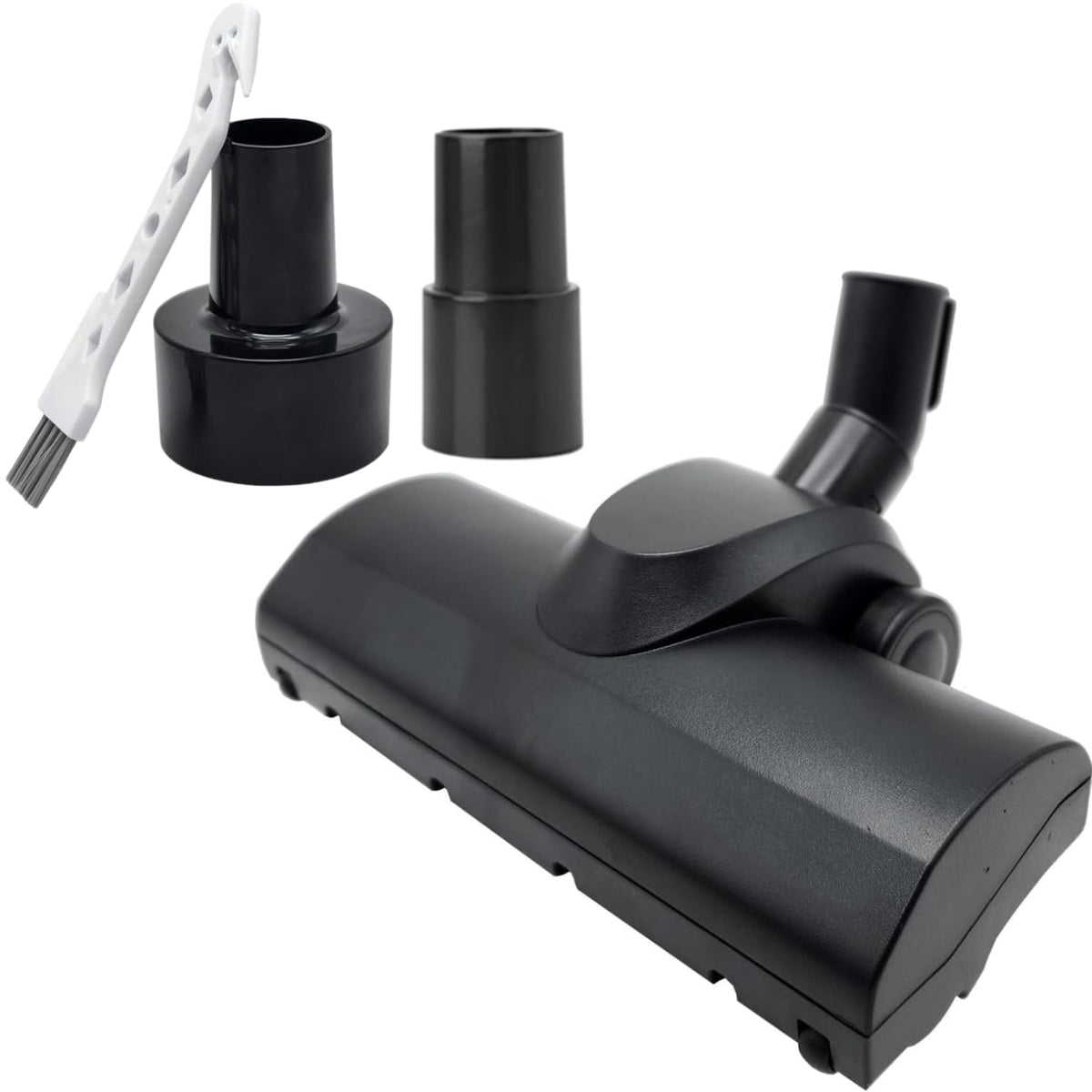GHAMADE turbo brush head on 1.25- to 2.5-inch adapter for versatile cleaning