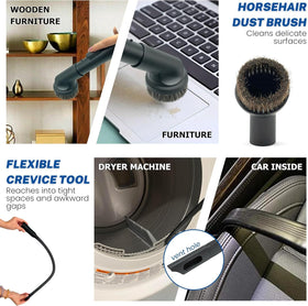 GHAMADE upholstery tool removes pet hair from fabric without snagging.