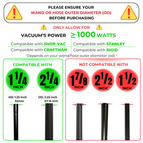 GHAMADE vacuum hose adapter demonstrates easy connection across formats