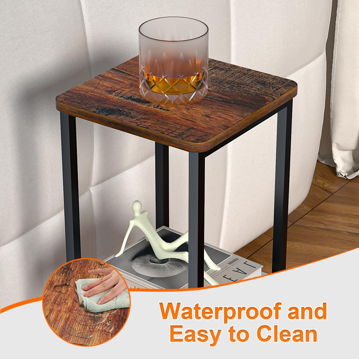GHIMIGN versatile table doubles as plant stand or nightstand.