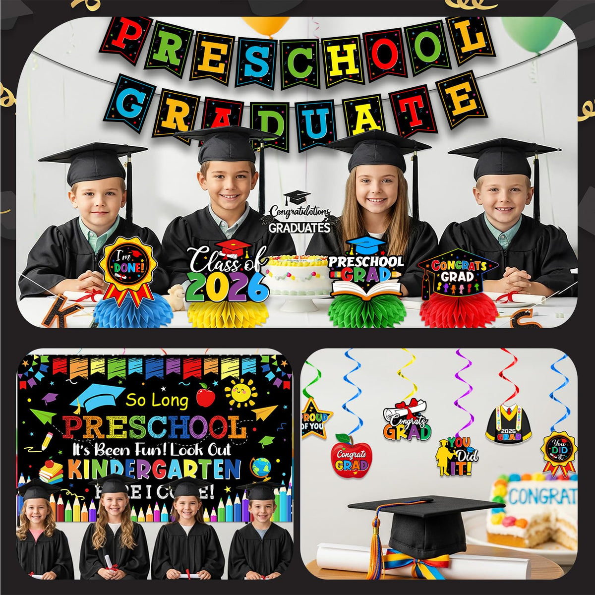 Ghokawu 2026 foil balloons highlight the graduation milestone
