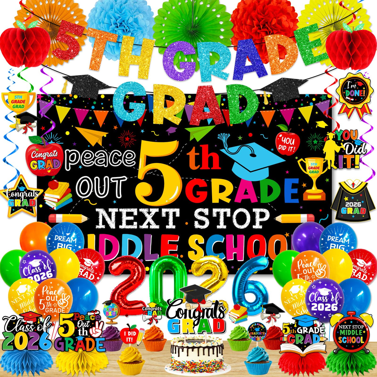 Ghokawu 5th-grade banner adds festive graduation vibe to classroom