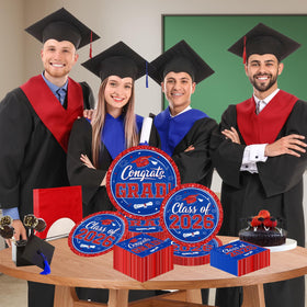 Ghokawu graduation napkins congrats grad 2026; cohesive color theme