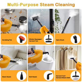 GHORA adjustable-height pole reduces strain during long cleaning sessions.
