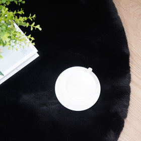 Ghouse easy-wash shag rug supports vacuuming, hand wash, or gentle machine wash