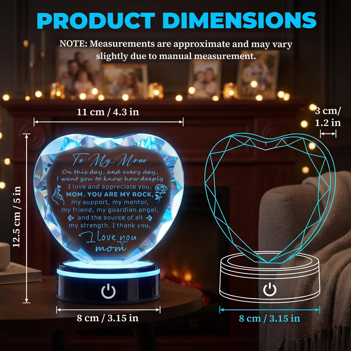 Ghtixsu keepsake sits on desk or nightstand for daily inspiration