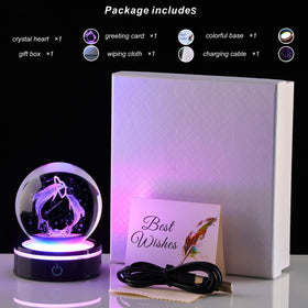 Ghtixsu dolphin crystal night light enhances rooms with color modes