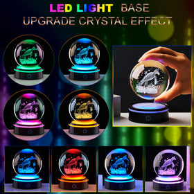 Ghtixsu LED base provides a multicolor glow for ambient room lighting