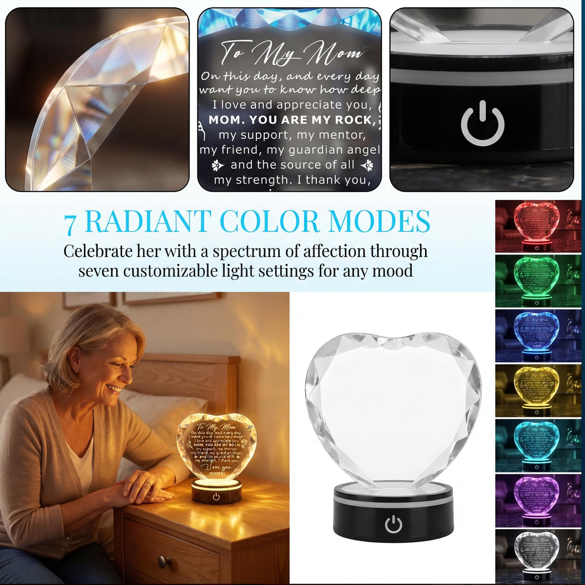 Ghtixsu LED base offers seven color modes for ambience