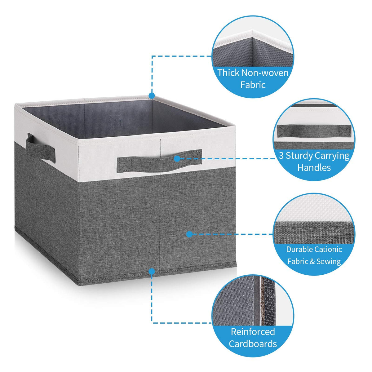 GhvyenntteS large capacity bin offers 15L x 11W x 9.6H interior space.