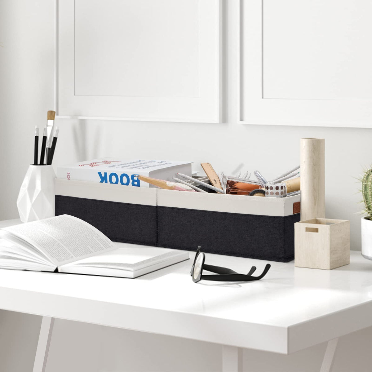 GhvyenntteS shelf-storage bin neatly organized on a shelf