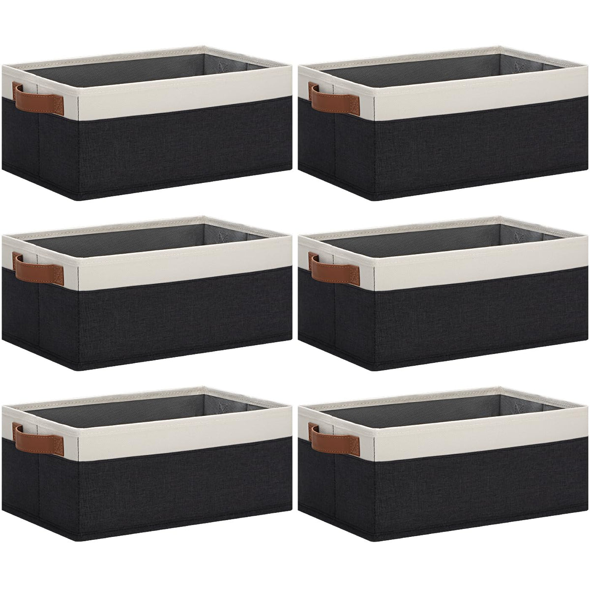 GhvyenntteS storage basket with sturdy-bottom design for upright shelves