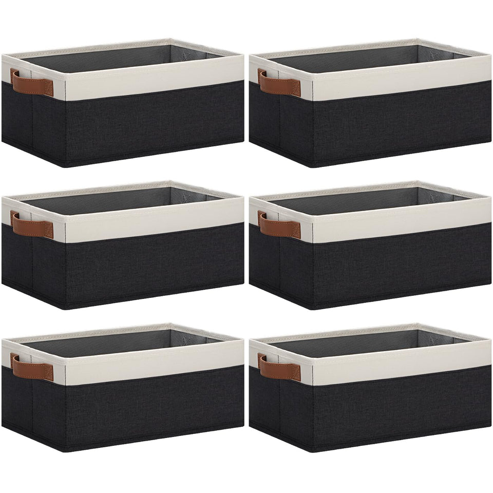 GhvyenntteS storage basket with sturdy-bottom design for upright shelves