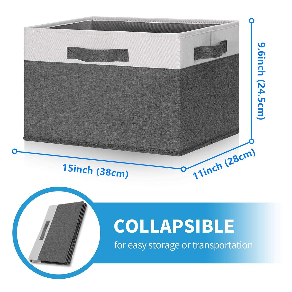 GhvyenntteS sturdy paneling maintains shape and enables stackable organization.