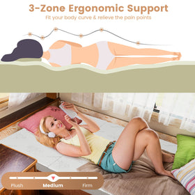 Giantex bamboo charcoal support foam reduces odors while staying supportive.
